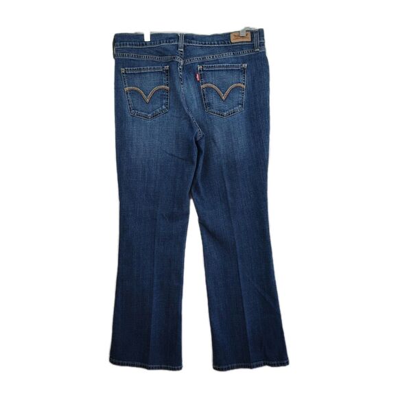 🔥🔥🔥Levi's 515 Boot Cut jeans, women's 10S, 30 x 30, dark wash blue denim - Picture 2 of 8